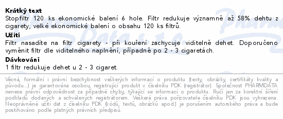 Stopfiltr 6 filtr system 120ks