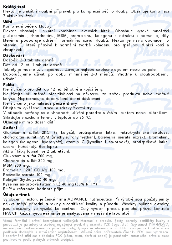 ADVANCE Flextor klouby tbl.120