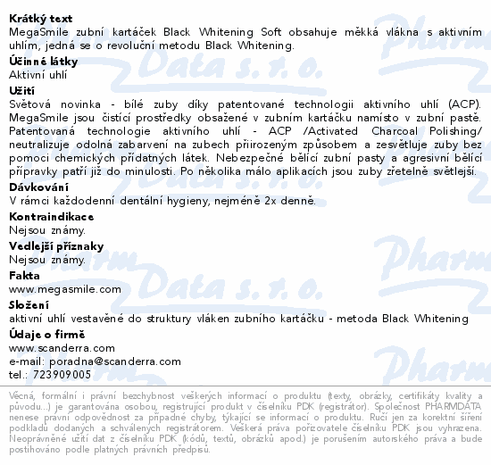 MegaSmile Soft Black Whitening zubní kartáček 2ks