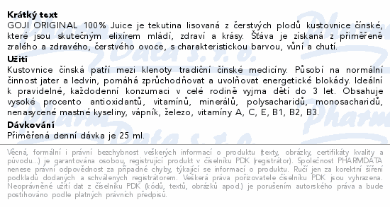 Himalyo Original Goji 100% Juice BIO 750ml