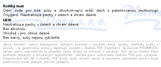 Swissdent Whitening ústní voda 250ml