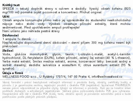 SPEED8 Original 10x20ml