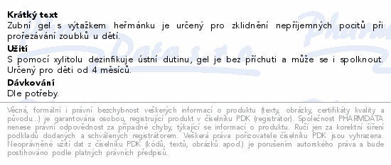 CHICCO Zubní gel čistící/zklidňující pro děti 30ml