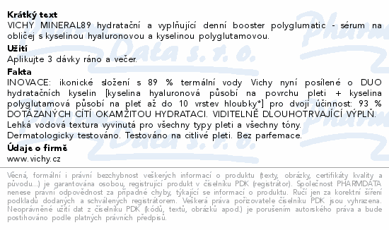 VICHY MINÉRAL 89 daily booster 30ml