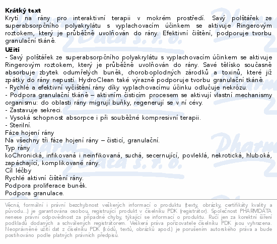 Hydroclean 10x17cm 10ks