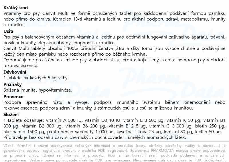 Canvit Multi pro psy tbl.100