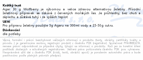 Agar 30g Wolfberry