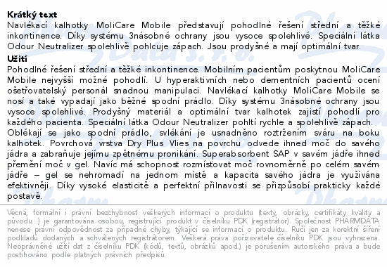 MoliCare Mobile Inkont.kalh.navlék.10kap. XL 14ks