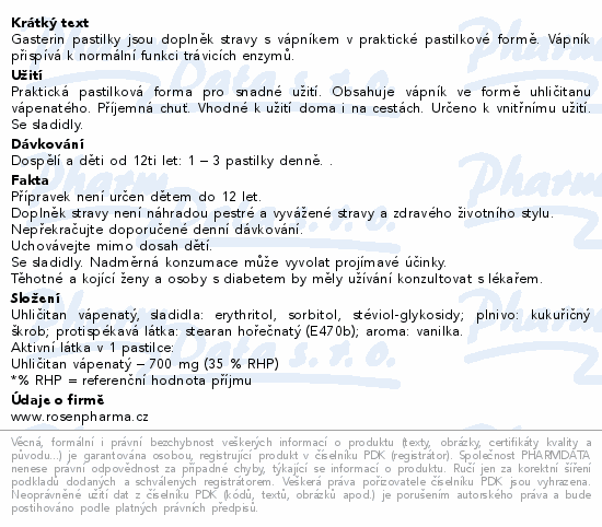 RosenPharma Gasterin 30 pastilek