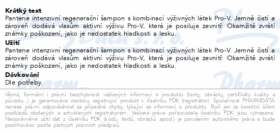 Pantene Pro-V Intensive Repair šampon 1000ml