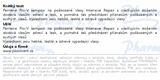 Pantene Pro-V Act.Nutri-Plex Int.Rep.šampon 400ml