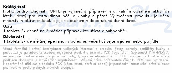 ProfiChondro original FORTE tbl.90