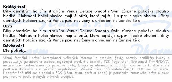 Gillette Venus Deluxe Smoot.Swirl str.+1 náh.hlav.