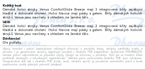 Gillette Venus Comfortgl.Breeze náhr.hlavice 4ks