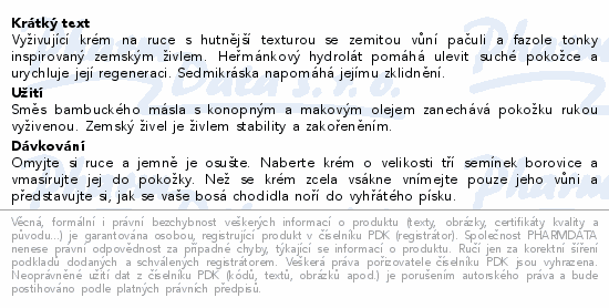 LEROS živel Země krém na ruce 30ml