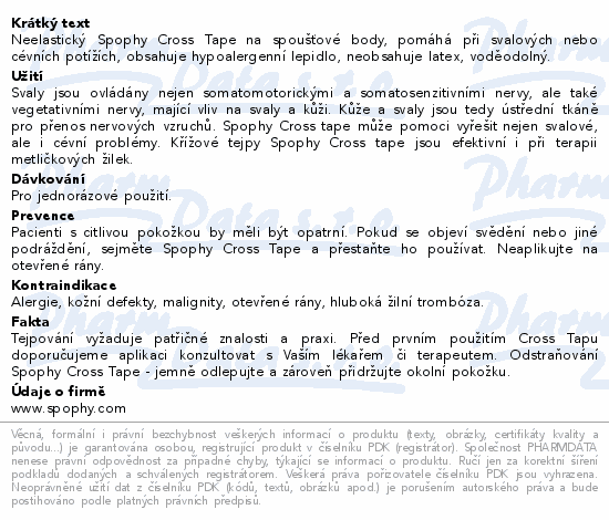 Spophy Cross Tape C type 52x44mm 40ks