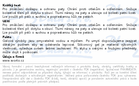 Svorto 138 Gelový chránič paty