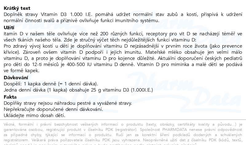 WoldoHealth Vitamín D3 1000IU 50ml