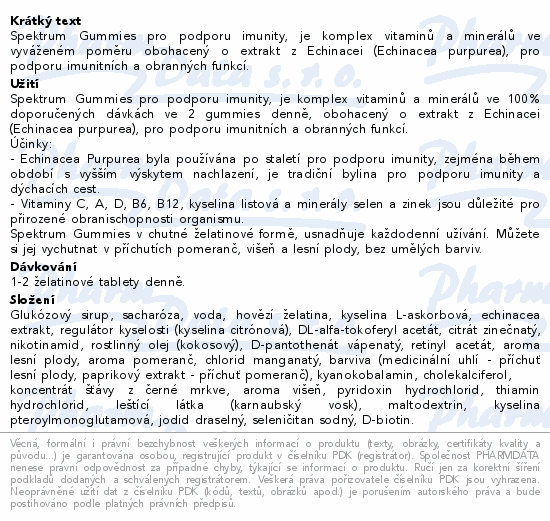 Spektrum Gummies Imunita tbl.90+30 Promo2025