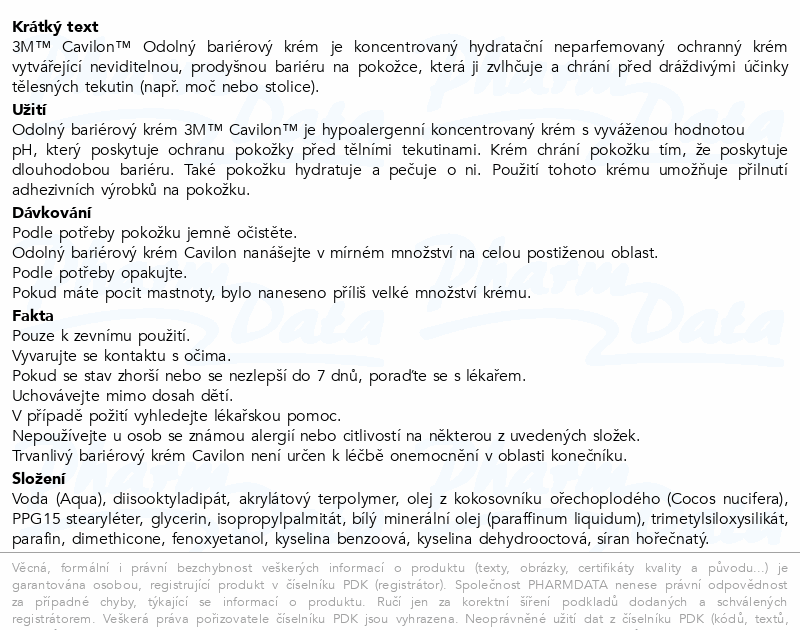 3M Cavilon Ochranný bariérový krém 92g