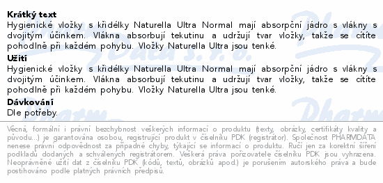 Naturella Ultra Normal 1 vložky 40ks