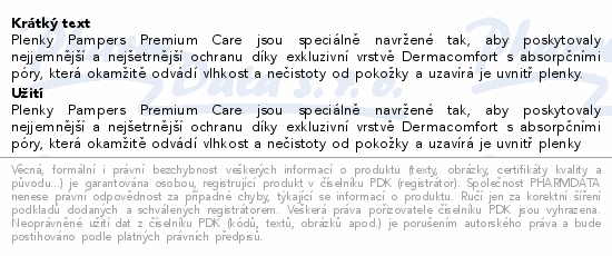 Pampers Premium Care 4 plenky 9-14kg 174ks