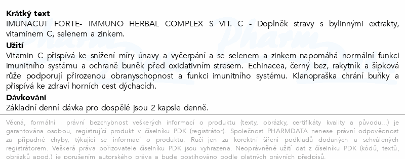 NEOBOTANICS Imunacut Forte cps.60