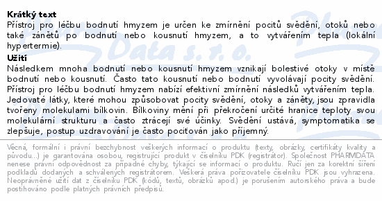 Přístroj na úlevu při bodnutí hmyzem Beurer BR90