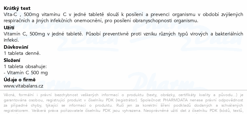 Vita-C Long 500mg tbl.150