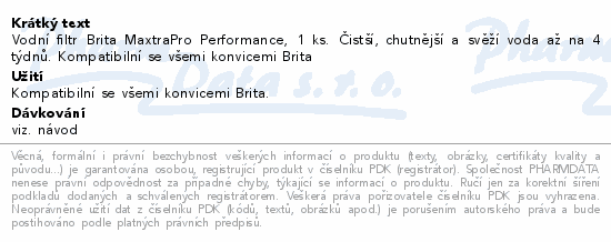BRITA MAXTRA PRO filtr Universal