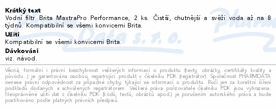 BRITA MAXTRA PRO filtr Ultimate Protect. pack 2ks