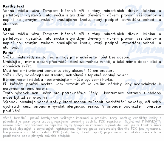 WoodWick Tempest vonná svíčka 609.5g