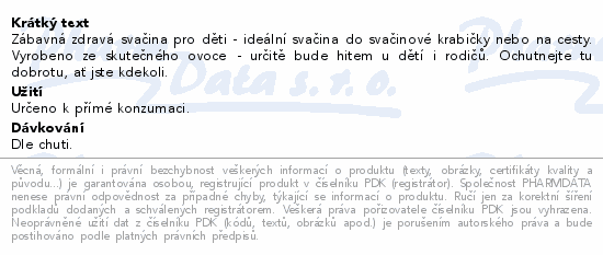 BEAR Fruit Splits Strawberry&Apple 5x20g