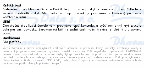 Gillette ProGlide náhradní hlavice 8ks