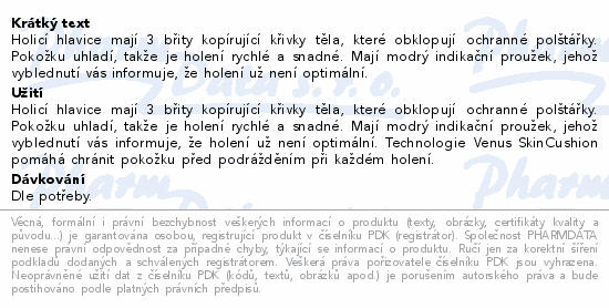 Gillette Venus Smooth náhradní hlavice 8ks