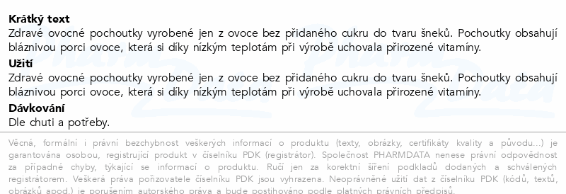 Šnek BOB ovocná rolka mango 10x10g