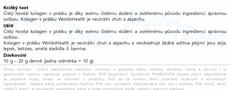 WoldoHealth Collagen 1000g