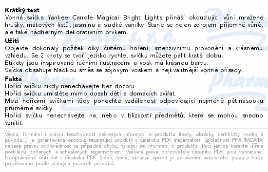 Yankee Candle Magic.Bright Ligh.vonná svíčka 567g