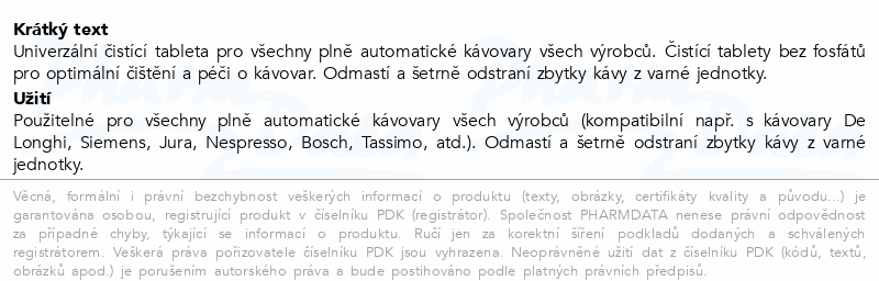 WoldoClean Čistící tablety do kávovaru 45ks