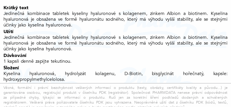 WoldoHealth Kyselina hyluronová cps.90
