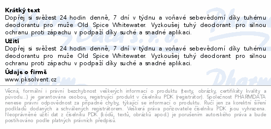 Old Spice WhiteWater deo stick XXL 85ml