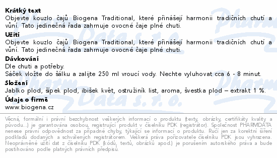 Biogena Švestka 20x2g