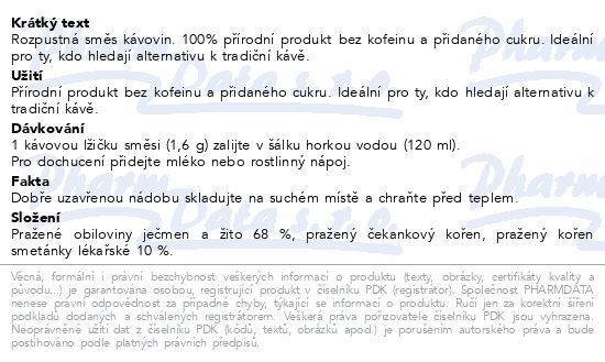 Melta ČEKAFE pampeliška 160g