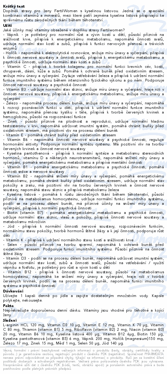 Babystart FertilWoman tbl.30