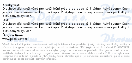 Lenor Vacation Vibes Capri aviváž 2x987ml