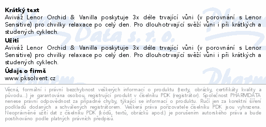 Lenor Gold Orchid&Vanilla aviváž 2x987ml