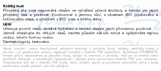 WELEDA Ovesný regenerační kondicionér 200ml