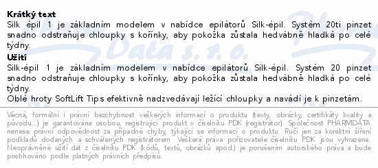 Braun Silképil 1 epilátor bílo-růžový