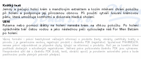 WELEDA For Men Krém na holení 75ml