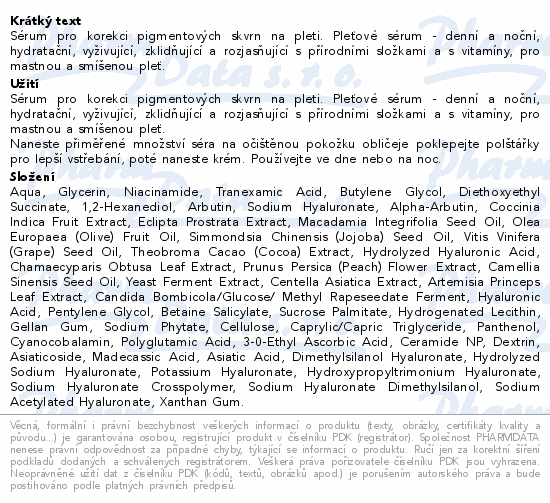 Anua rozjasňující sérum s niacinamidem 30ml